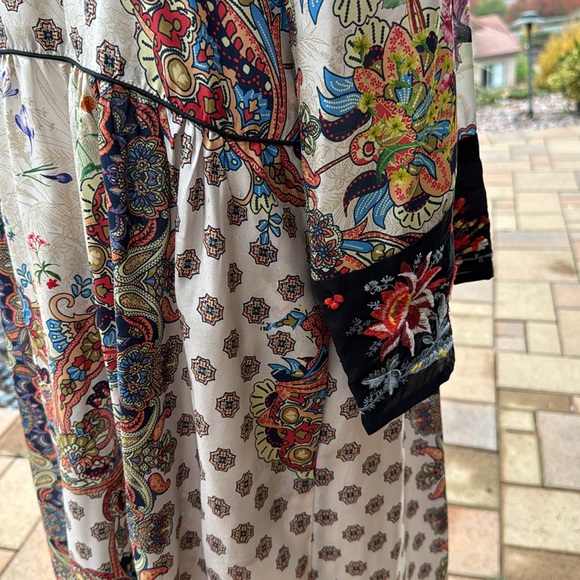 Johnny Was Tierra Zonia Silk Maxi Dress - Picture 9 of 11